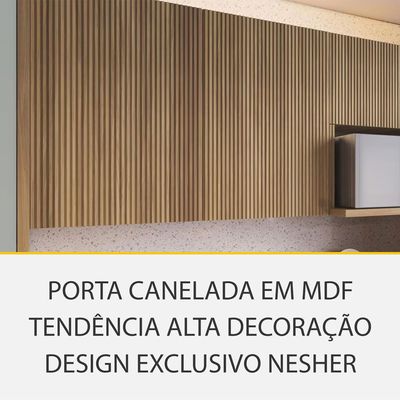 Cozinha Completa Paris 7 Peças 340cm Balcão Forno Nicho Microondas Nesher n/a