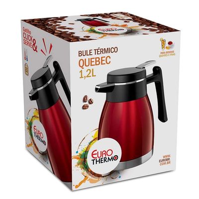 Garrafa Térmica Quebec 1,2 L Euro Home Vermelho