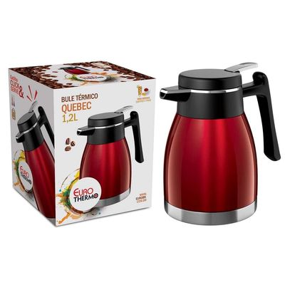 Garrafa Térmica Quebec 1,2 L Euro Home Vermelho