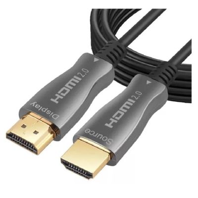 Cabo Hdmi 2.0 4K 60hz Fibra Óptica 20 Mts Full Hd Para HDTV, PS5, PC - 20 Metros