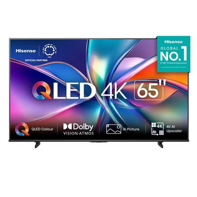 Smart TV 65 4K UHD QLED 65Q6QV 65Q6QV HDR10 Dolby Atmos Vidaa U9 Hisense Preto / Bivolt