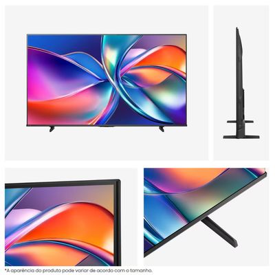 Smart TV 65 4K UHD QLED 65Q6QV 65Q6QV HDR10 Dolby Atmos Vidaa U9 Hisense Preto / Bivolt