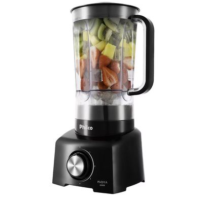 Liquidificador PLQ11A 1050W 2,7L 4 Vel. Tritura Gelo Philco Preto / 220V