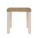 Mesa de Apoio Up Quadrada Artely Carvalho com Off White