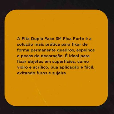 Rolo De Fita Dupla Face Adesiva 3m 1 Metro X 9,5mm