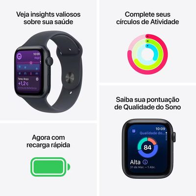 Apple Watch SE 3 GPS 44mm Pulseira Esportiva M/G Estelar