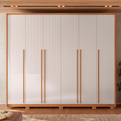 Guarda Roupa Casal 6 Portas 6 Gavetas Espartacus Marrom