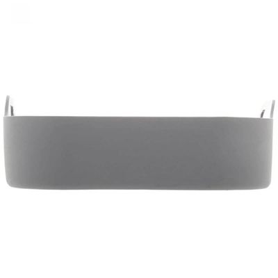 Forma Quadrada De Silicone Para Air Fryer Cinza 16x5,5cm Cozinha Reutilizável