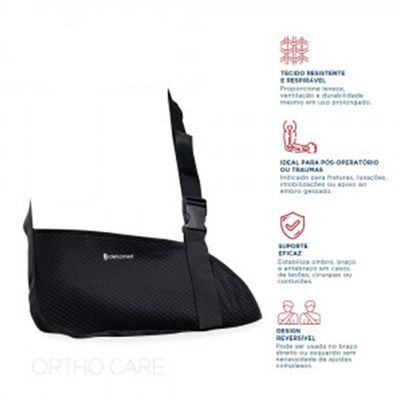 Tipoia Simples Ortho Care Dellamed G / Preto