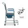 Cadeira de Banho Higiênica Desmontável até 150 Kg Assento 43 cm D50 Dellamed Azul