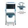 Cadeira de Banho Higiênica Desmontável até 150 Kg Assento 43 cm D50 Dellamed Azul
