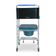 Cadeira de Banho Higiênica Desmontável até 150 Kg Assento 43 cm D50 Dellamed Azul
