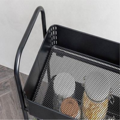 Carrinho Multiuso Brinquedos Sala Organizador Cozinha Manicure 3 Prateleiras Auxiliar Aço