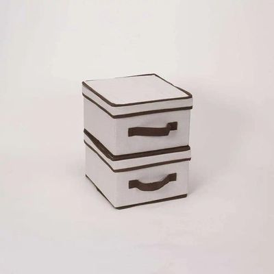 Caixa Organizadora Guarda Roupa Dobravel Porta Lençol Desmontável Empilhavel Tampa Closet Armario