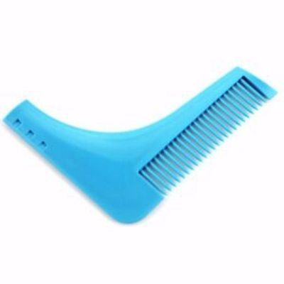 Pente Modelador Barba Bigode Aparador Pelos Barbeiro Barbearia Azul