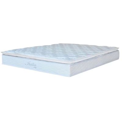 Cama Box Queen Size Itália Pillow Top Molas Ensacadas 69x158x198cm Umaflex Branco