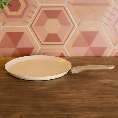 Tapioqueira Granito Chef 22cm Alumínio Cerâmico Antiaderente Indução Bege Lyor Bege