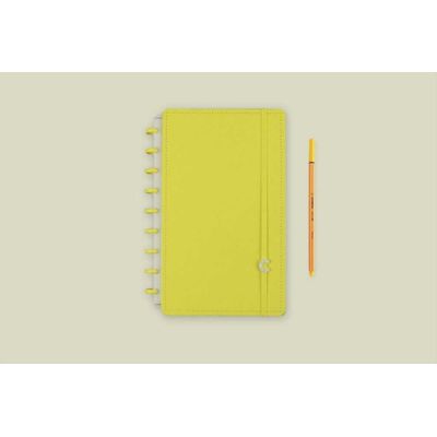 CADERNO MEDIO ALL YELLOW CADERNO INTELIGENTE