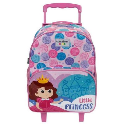 MOCHILA DE RODINHA CONTAINER KIDS PRINCESS DERMIWIL