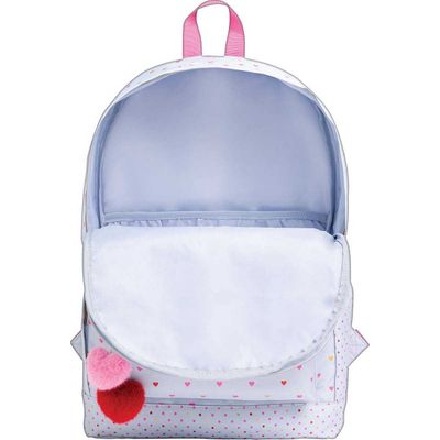 MOCHILA ACADEMIE CORACAO METALIZADO AZUL TILIBRA