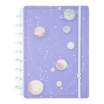 CADERNO MEDIO PURPLE GALAXY BY GOCASE CADERNO INTELIGENTE