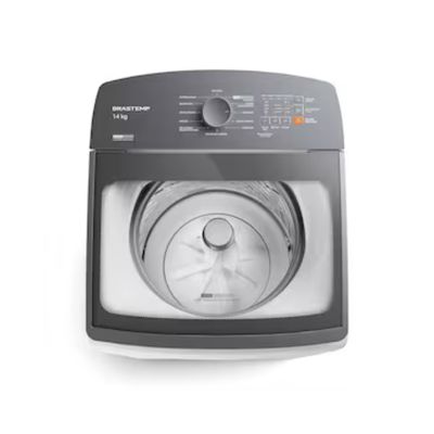 Maquina de Lavar Brastemp BWF14AB 14kg Smart Sensor Ciclo Tira Mancha Cesto Inox Branco / 220V