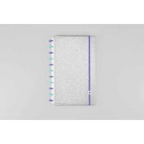 CADERNO A5 LETS GLITTER SILVER 2.0 CADERNO INTELIGENTE
