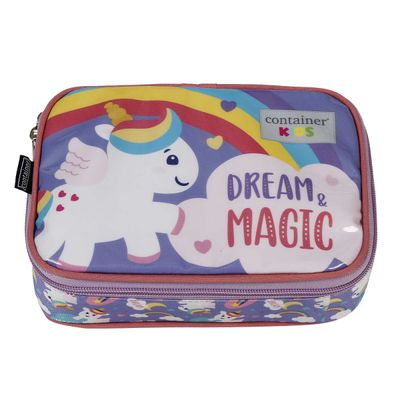 ESTOJO BOX SOFT LUXO CONTAINER KIDS UNICORNIO DERMIWIL