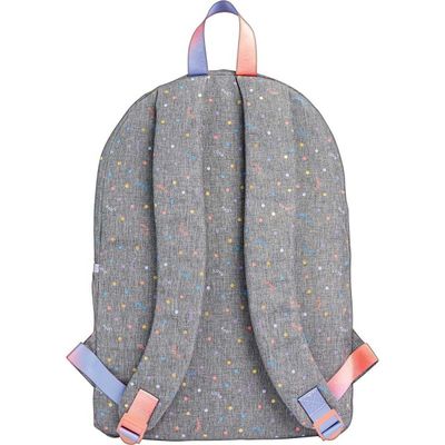 MOCHILA ACADEMIE DOTS CINZA TILIBRA