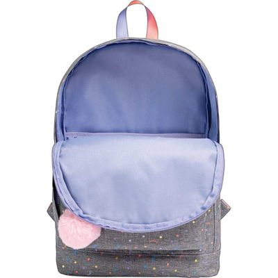 MOCHILA ACADEMIE DOTS CINZA TILIBRA