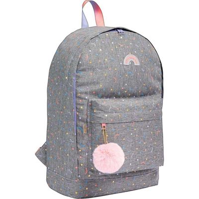 MOCHILA ACADEMIE DOTS CINZA TILIBRA