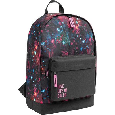 MOCHILA ACADEMIE SPLASHES PRETO TILIBRA