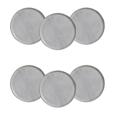 Conjunto de Pratos de Sobremesa Porto Brasil Bio Dust 21,5cm Cinza