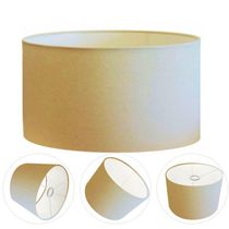 Cúpula Abajur Cilíndrica Cp-7024 ø50x25cm Algodão Crú
