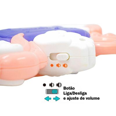 Teclado Piano Musical Bebe Brinquedo Infantil Divertido Som De Animais Unicornio