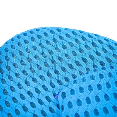 Travesseiro Apoio Lombar Curva Almofada Ortopedica Para Costas Azul
