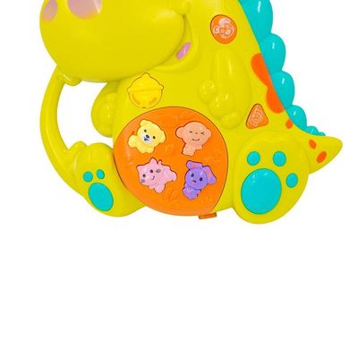 Teclado Piano Musical Bebe Brinquedo Infantil Divertido Som Dinossauro