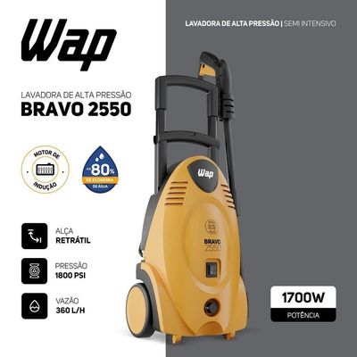 Desobstruidora De Alta Pressão 1700W 1800PSI WAP Bravo Ultra 2550 220V