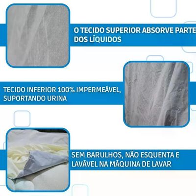 Capa Impermeável Para Colchão De Berço Confortável Anti Xixi Branco