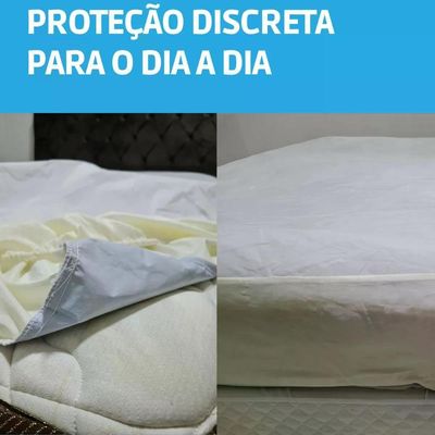 Capa Impermeável Para Colchão De Berço Confortável Anti Xixi Branco