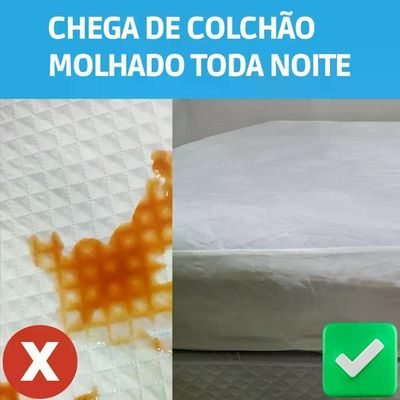 Capa Impermeável Para Colchão De Berço Confortável Anti Xixi Branco