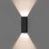 Arandela Stella Wall Mini Led 2 Fachos Abertos Ip65 5w Bivolt Preto - 3000k - Luz Amarela