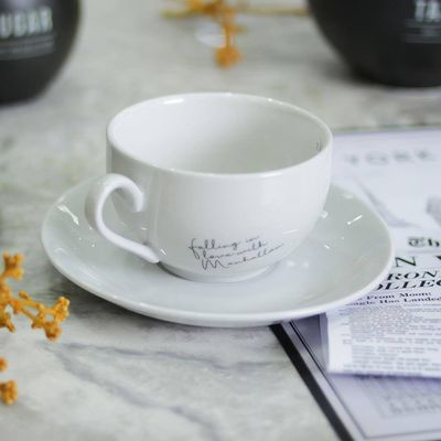 Jogo de Xícaras para Chá Manhattan em Porcelana 160 ml 6 Peças Hauskraft Branco