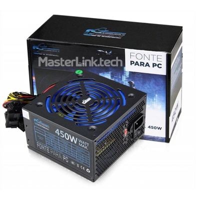 Fonte Atx Gamer 450w Bivolt para PC Cowboy Kp-533 Knup Silenciosa
