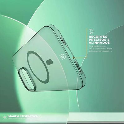 Capa para iPhone 17 Pro - Crystal Slim Magsafe - NÃO AMARELA - Titanium - Gshield