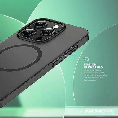 Capa para iPhone 17 Pro - Crystal Slim Magsafe - NÃO AMARELA - Titanium - Gshield