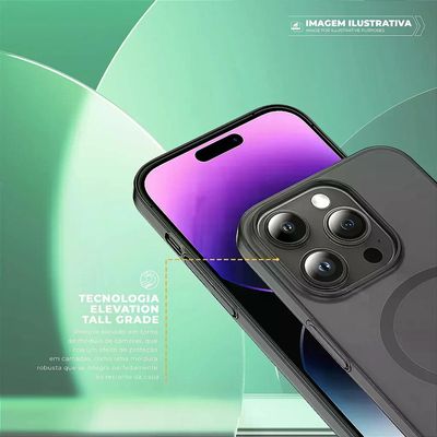 Capa para iPhone 17 Pro - Crystal Slim Magsafe - NÃO AMARELA - Titanium - Gshield