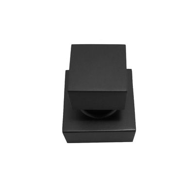 Acabamento Registro Quadrado Pressão E Gaveta Preto Black Fosco Metal