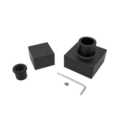 Acabamento Registro Quadrado Pressão E Gaveta Preto Black Fosco Metal