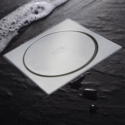 Ralo Click Inteligente Quadrado 15x15cm Metal Cromado